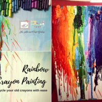 Crayons Rainbow Painting